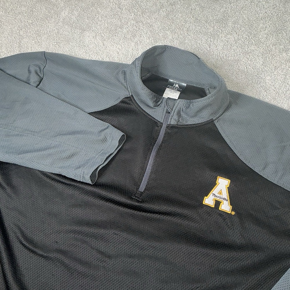 Appalachian State Mountaineers 1/4 Zip Pullover Sweater Mens 2XL Knights Apparel